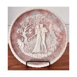 The Kiss by Samuel Thomas Coleridge Incolay Stone Sculpted By Roger Akers 1981